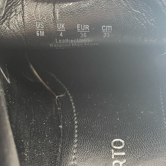 FRANCO SARTO Shoes Size 6 Bocca Loafers Leather Black Slip On Classic Office - Picture 2 of 16